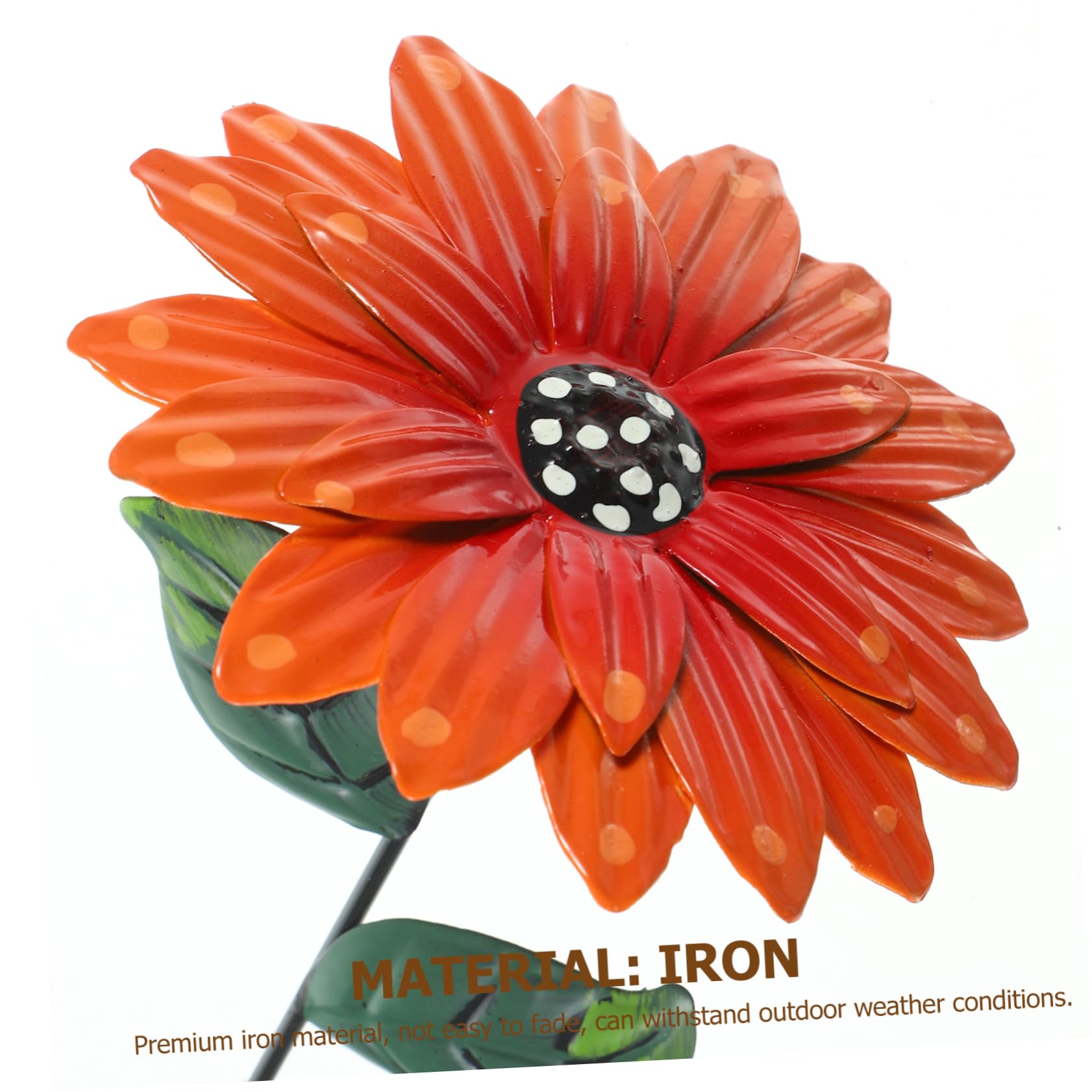 20 Fleurs Métalliques Décoratives Pour Jardin - Marguerites Colorées Sur Tiges - Décoration Extérieur/Intérieur