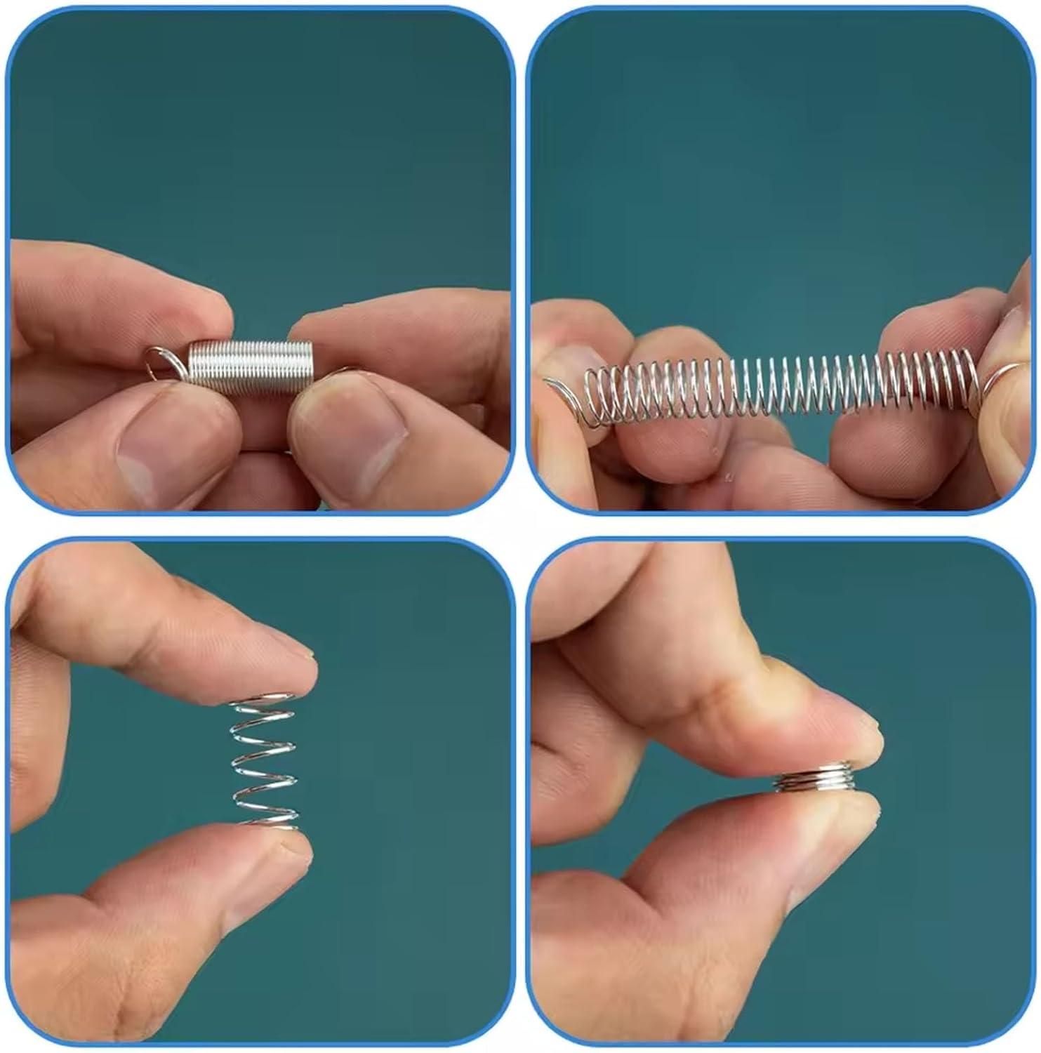 Professional 200Piece Spring Assortment Kit 20 Sizes Compression & Extension Springs Set with Storage Box Industrial Strength Small Springs for Machinery, Electronics, DIY Repair (Mixed Types)