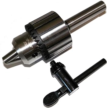 3/16"- 3/4" Heavy Duty Drill Chuck with Chuck Key and 1" Straight Shank