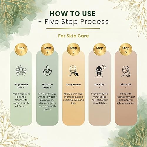 Miniatura 7 de Multani Mitti Powder | 3.53 oz (100 g) | Arcilla de bentonita | Polvo de relleno | La arcilla india | Polvo natural y puro para el cuidado del