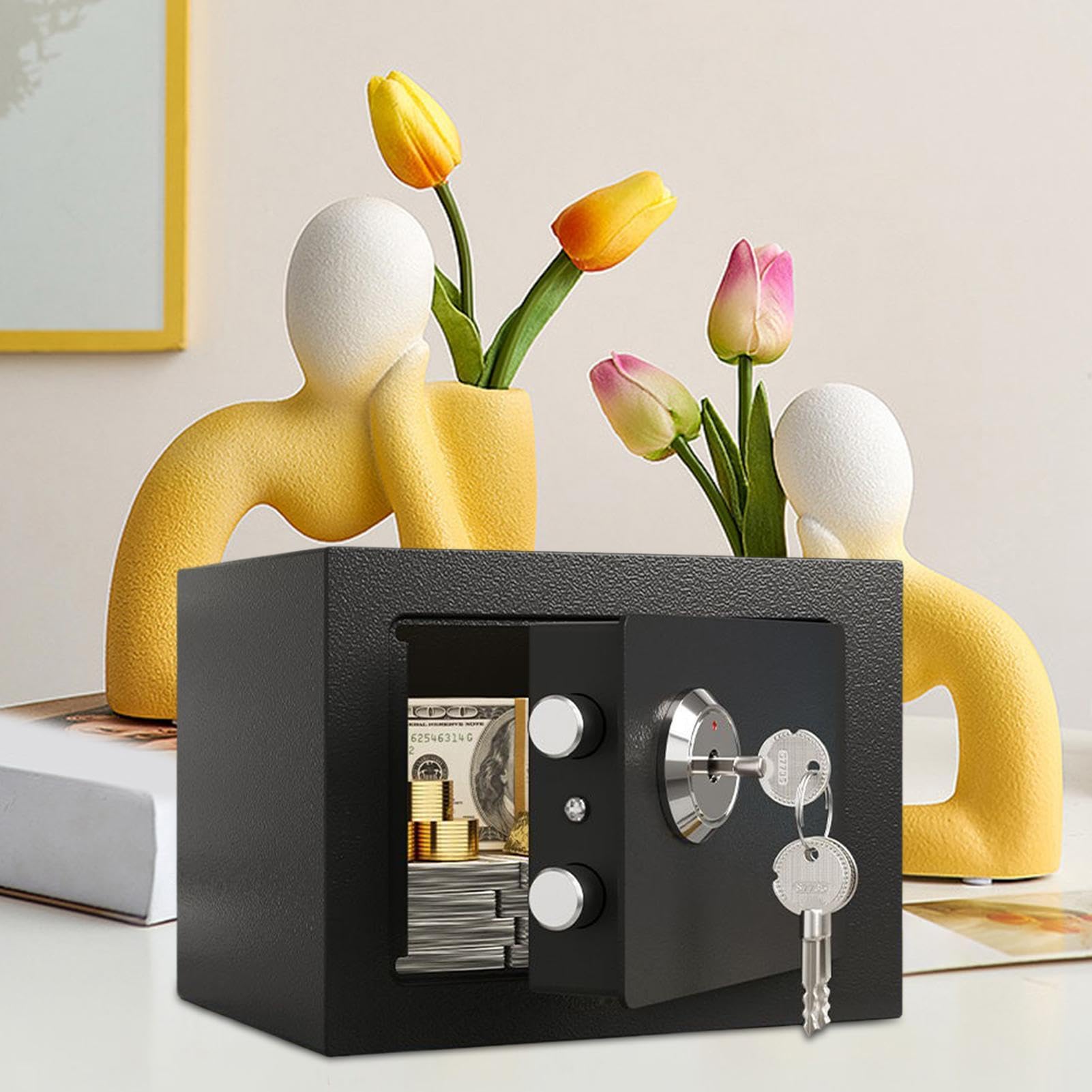 Cassaforte per la casa, antifurto, portatile, ignifuga | Cassaforte per gioielli per casa, armadio, appartamento, viaggio, bagagli, inquilini, proprietari