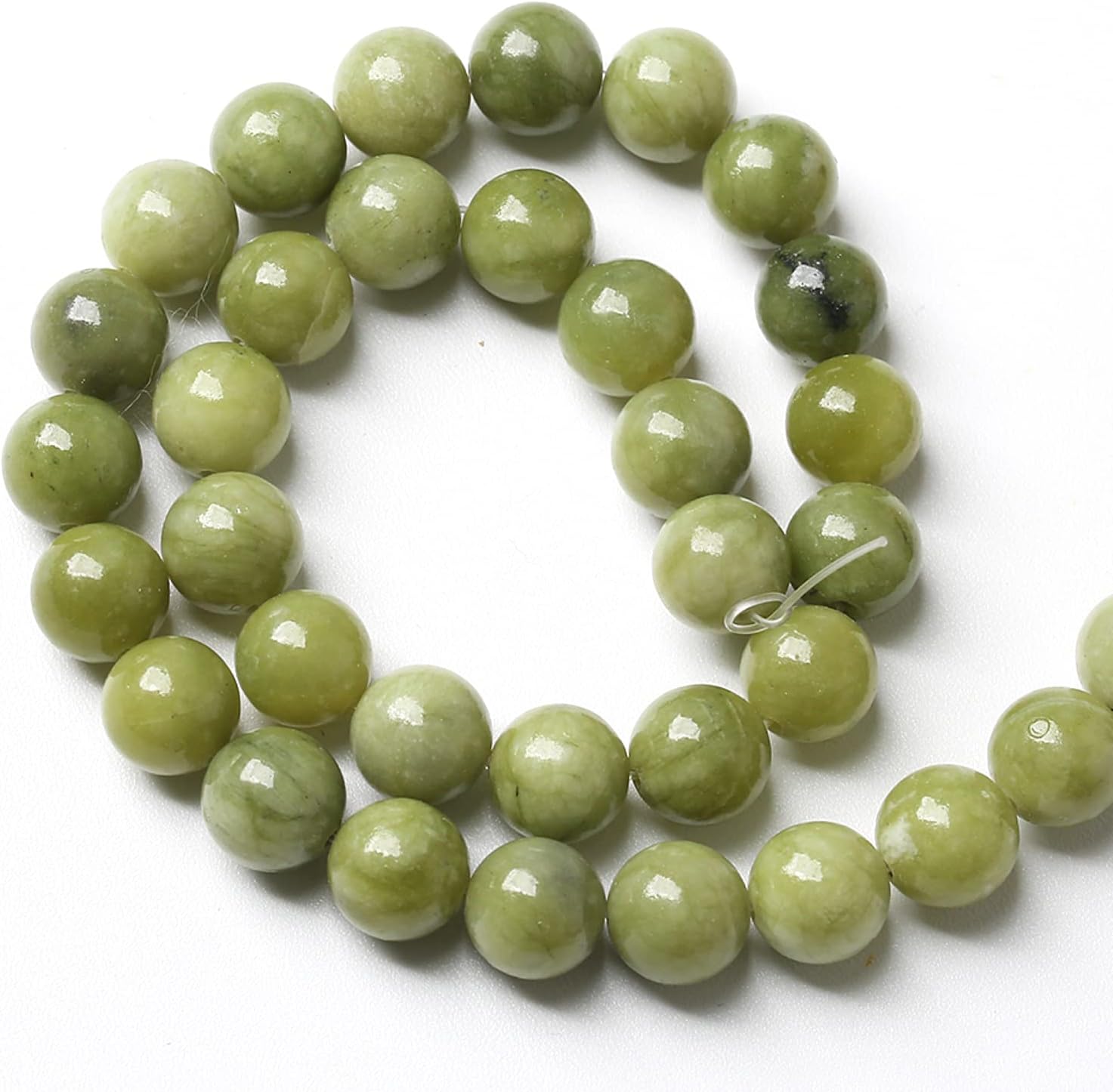 4MM 88PCS Natural Stone Chinese Green Jade Loose Beads for Jewelry Making DIY Bracelet Necklace 1 Strand - Image 5