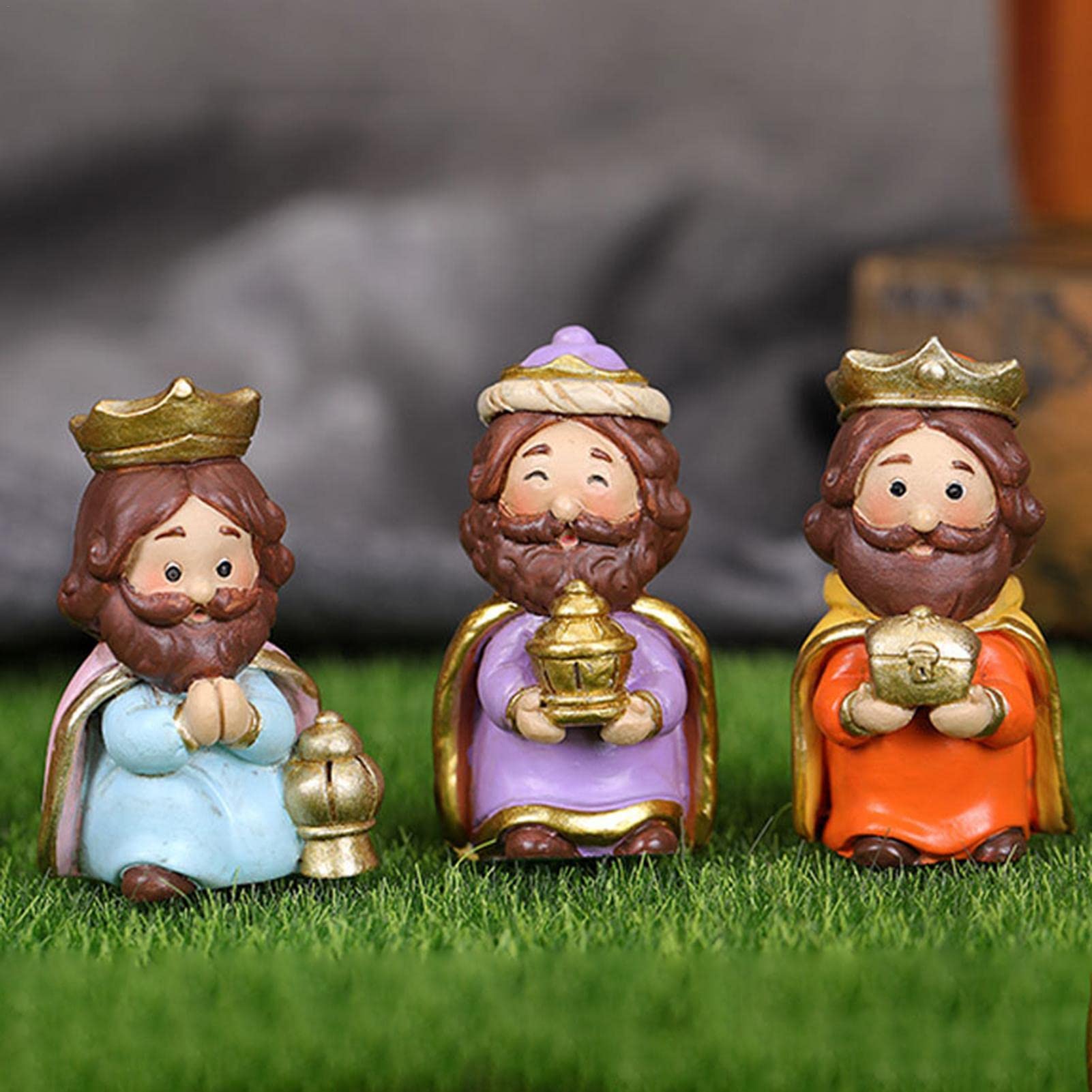 Set 10 santons crèche 10 cm résine | vente en ligne sur
