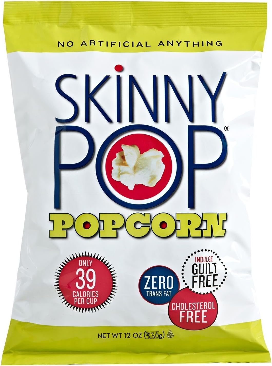 Skinny Pop All Natural Popcorn, 12-Ounce