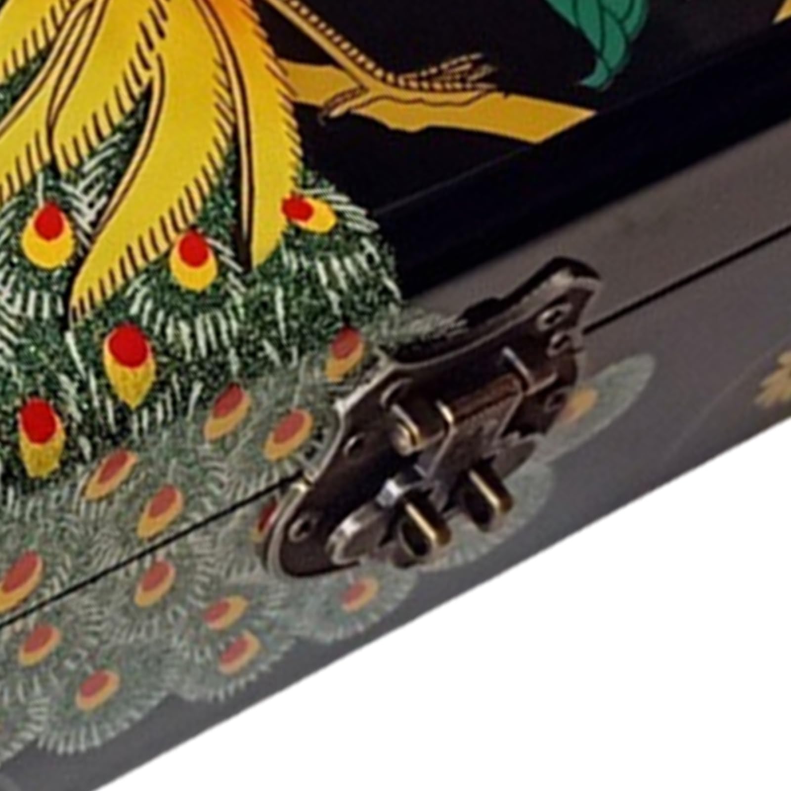 Artistics Lack Schmuck Aufbewahrungsbox, traditioneller Verschluss, Heimdekoration, Organizer, Lackwaren Schmuck Organizer