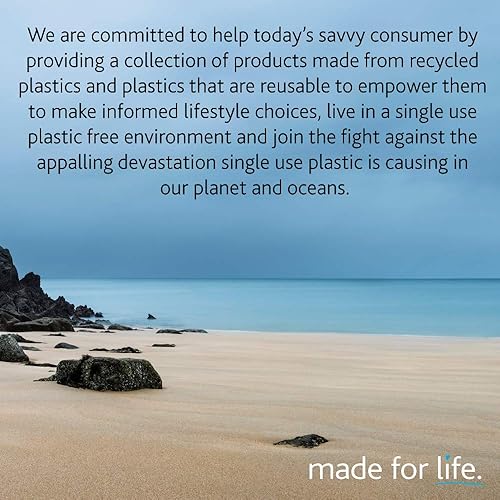 Miniatura 8 de Addis Eco - Escurridor de platos de plástico reciclado 100% con clavijas, color gris claro, 13.2 x 15.0 x 2.0 in