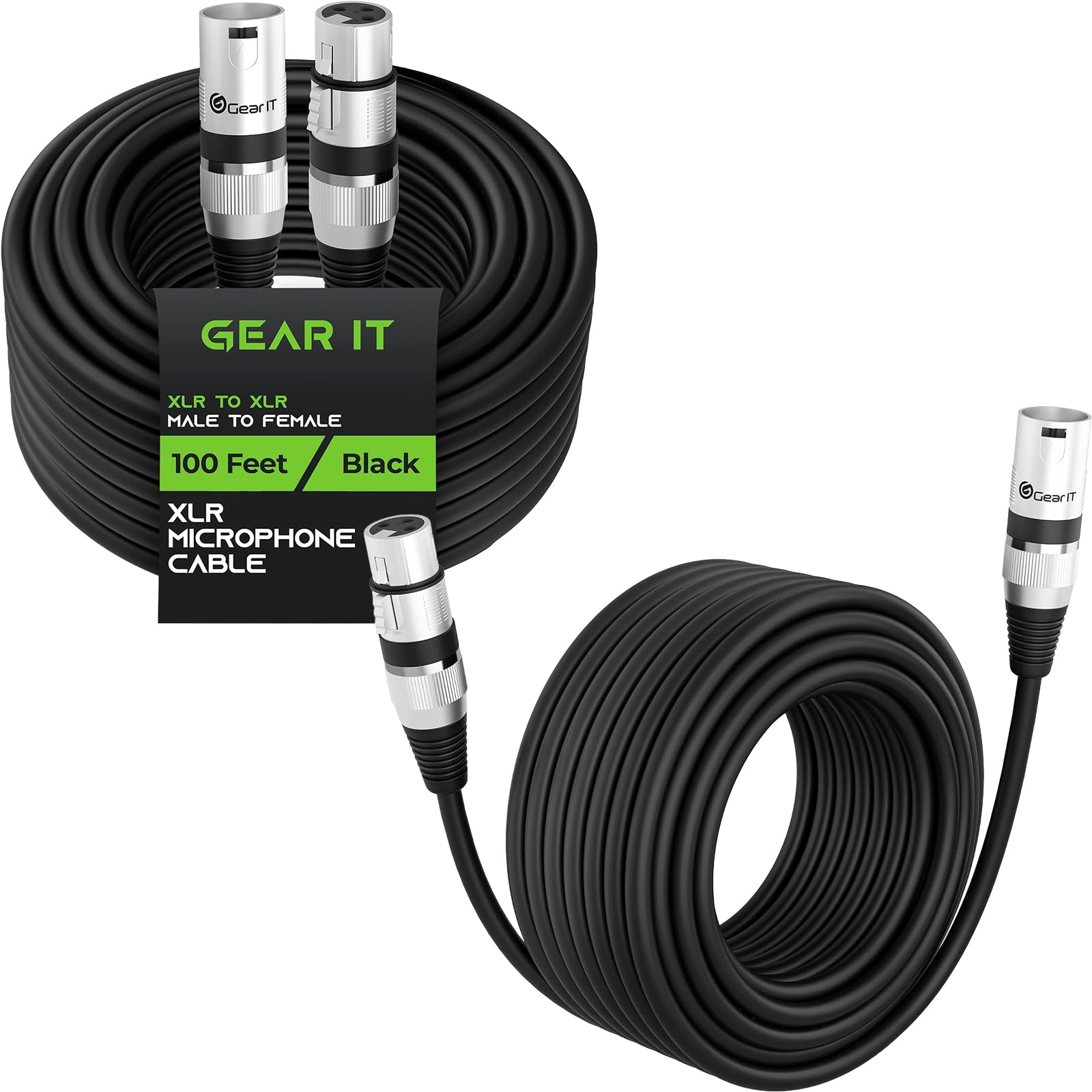 Amazon.com: GEARit XLR Male to Female Microphone Cable 100 ft