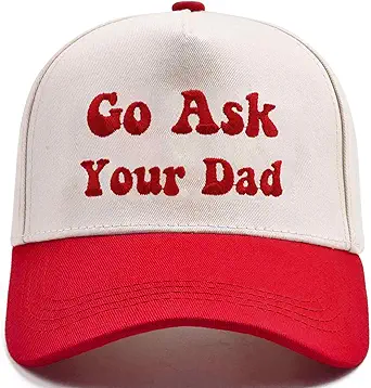 Funny Trucker Hats Embroidered Vintage Snapback Hat for Women Put It On My Husband's Tab Hats Gag Gifts Baseball Cap Red