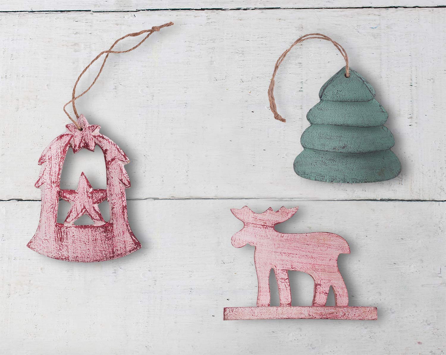 storeindya Decorazioni di Natale Ornamento da Appendere all' Albero Decorativo, Motivo: Xmas Gift (Design 3)