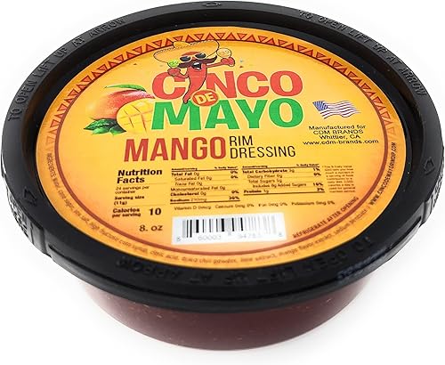 Vista 35 de Cinco de Mayo Chamoy - Aderezo para borde de cóctel (3 recipientes de 7.6 onzas)