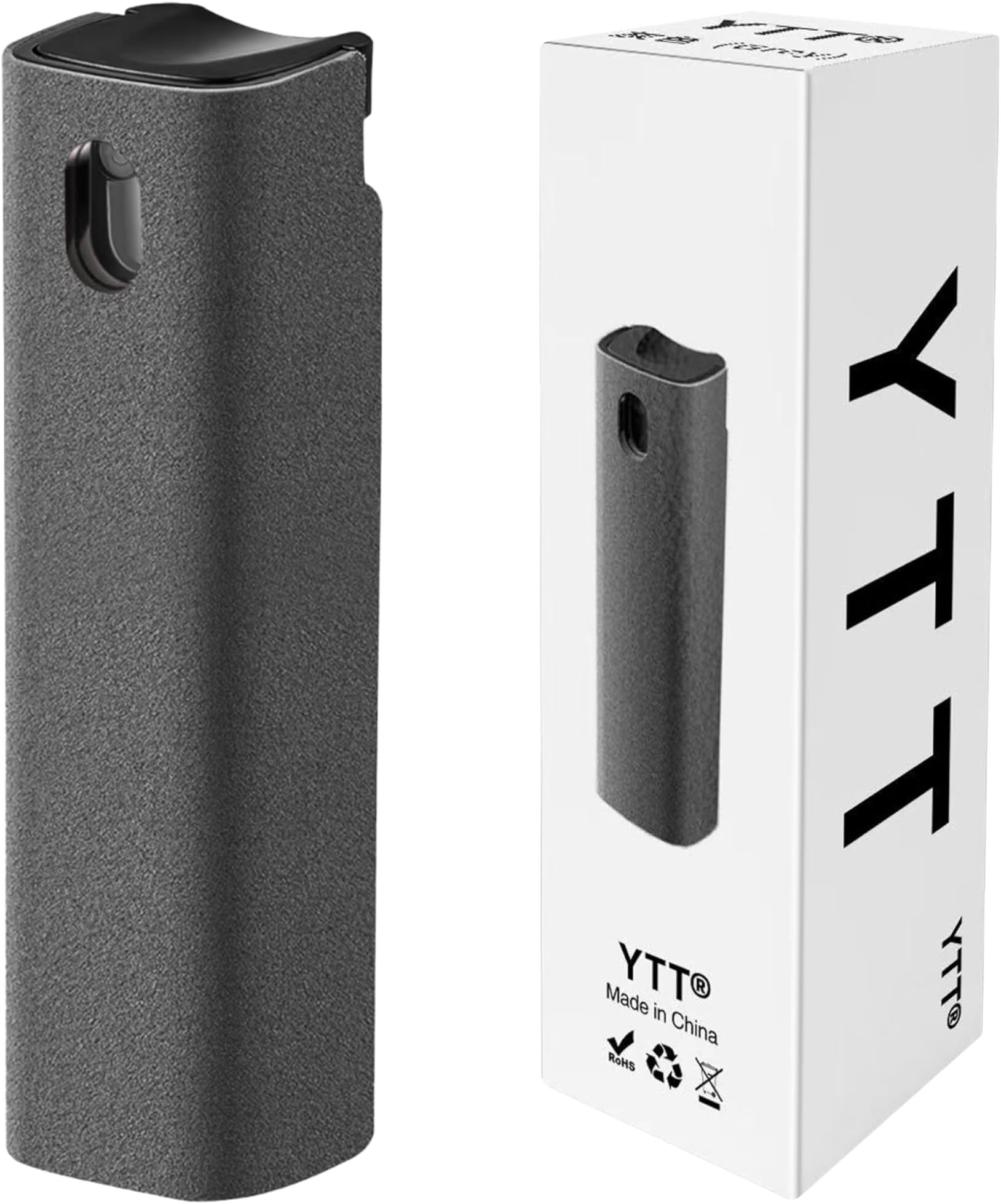 Touchscreen Mist Cleaner, Screen Cleaner, for All Phones, Laptop and Tablet Screens,Two in One Spray and Microfiber Cloth (Grey)