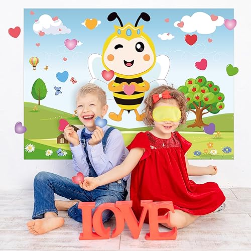 Miniatura 6 de Hooqict Juegos de San Valentín para niños, decoración del día de San Valentín, decoración del día de San Valentín, decoración del día de San