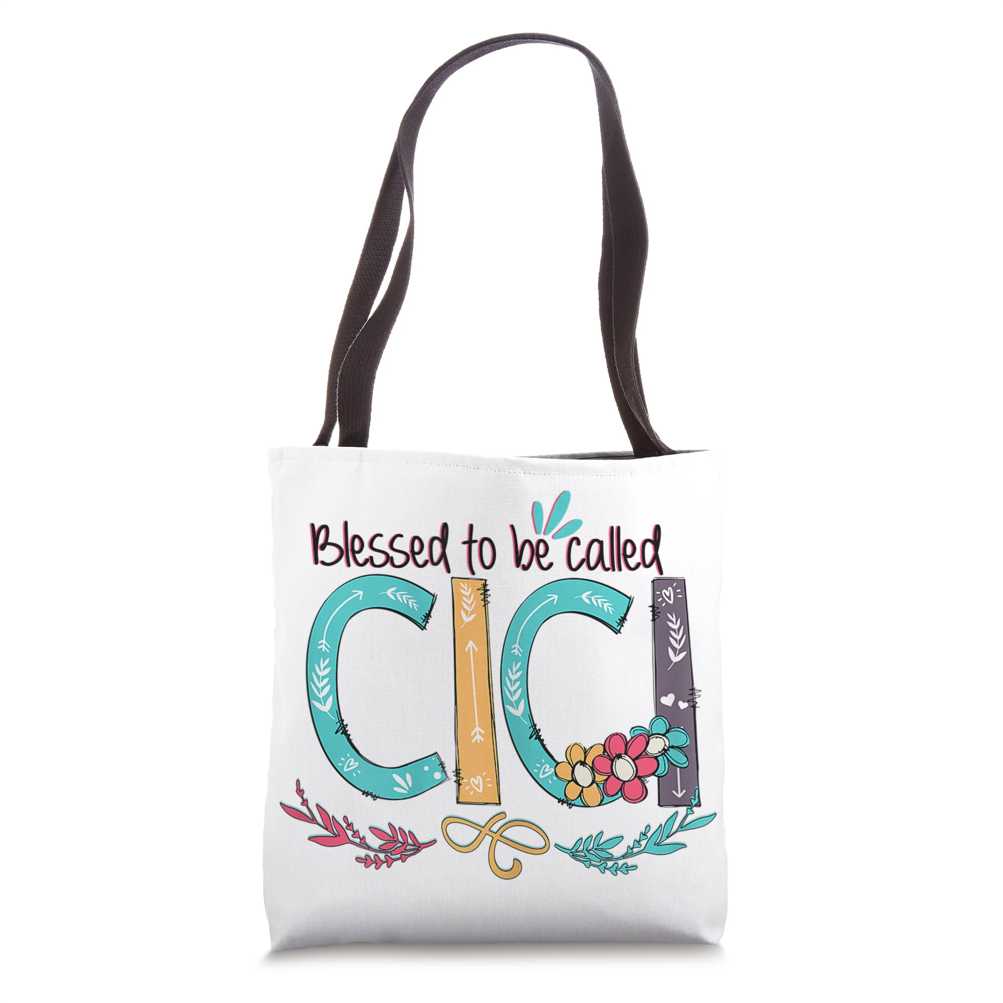 Merry ChristmasBlessed to be called Cici Colorful For Grandma Tote Bag