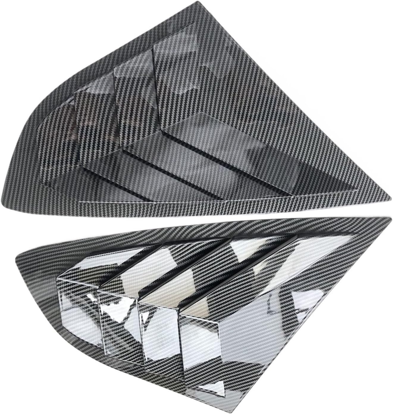 ABS Carbon Fiber Car Rear Side Vent Window Scoop Louver Cover Trim Compatible for Nissan Altima Teana 2008 2009 2010 2011 2012