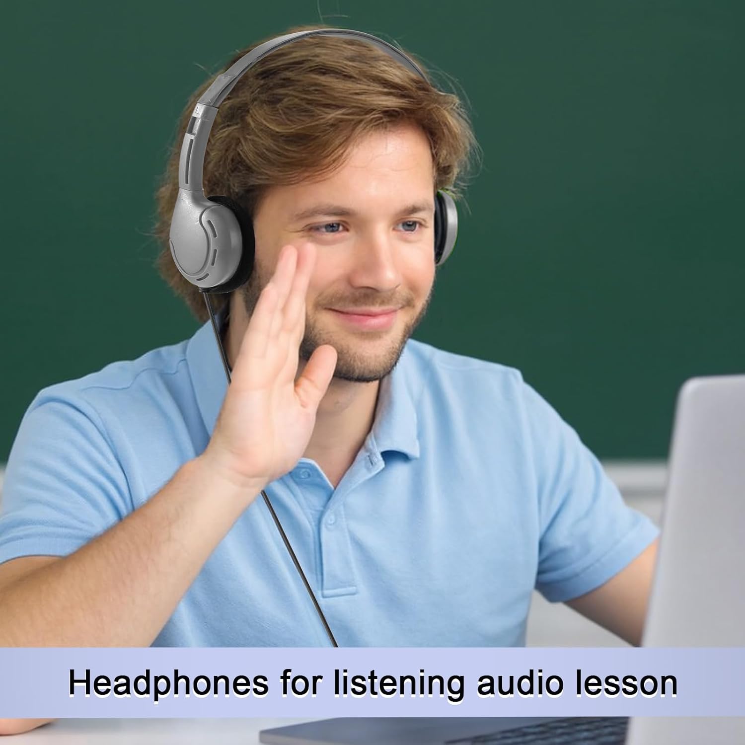 Yunsailing 30 Pack Class Set Headphones for Kids Students Bulk Classroom Headsets Adjustable School Earphones On Ear with 3.5mm Jack for Youth Adults, Teacher Must Have Supplies(Retro Colors) - Image 7