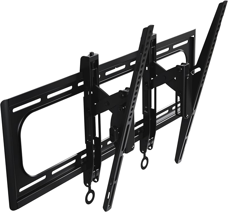 Soporte de pared para TV con inclinación extensible preferido para pantallas de 42 a 90 pulgadas y hasta 150 libras - La extensión de 5,7" proporciona una inclinación máxima de 12 grados para reducir el deslumbramiento - Fácil instalación con hardware incluido - SLT4-B1