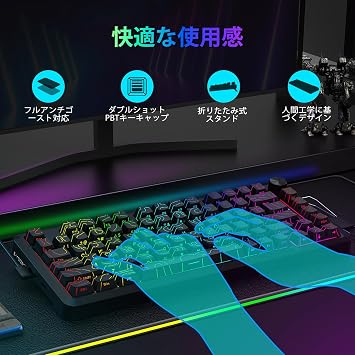 e-Element Z82 Gaming Keyboard, Silverwood Axis Mechanical Keyboard, Hot Swapping, Pre-lubricated Linear Silver Axis Switch, Anti-Ghost Key, Black