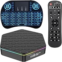 Vista 9 de Caja de TV Android T95Z, 2026 Android 12.0 TV Box con 4 GB de RAM 32 GB ROM Quad-Core Cortex-A53 CPU, 2.4 GHz/5 GHz banda dual WiFi6 6K Ultra HD