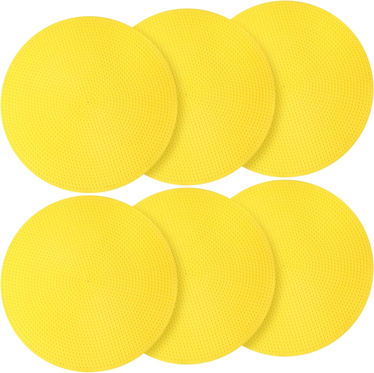 6 Pcs Poly Spots Markers Sports Training for Gym Floor Soccer Basketball Speed Agility Training Field Marking Equipment