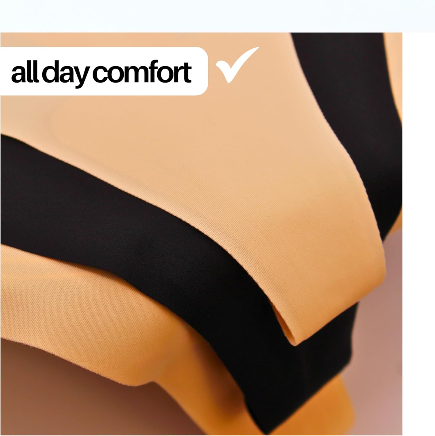 NueNue Seamless Thongs – No-Show, Ultra-Soft, Breathable Cotton Underwear for Women – 4-Pack - Image 7