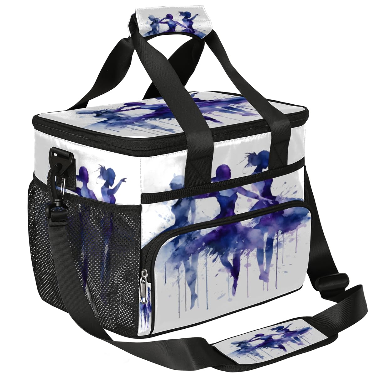 Woman Insulated Picnic Backpack Lunch Box for Women Men Picnic Basket Tote Lunch Bag Picnic Bag Portable Lunch Bags for Picnic, Beach, Work, Trip,Office, Camp Dancing Woman