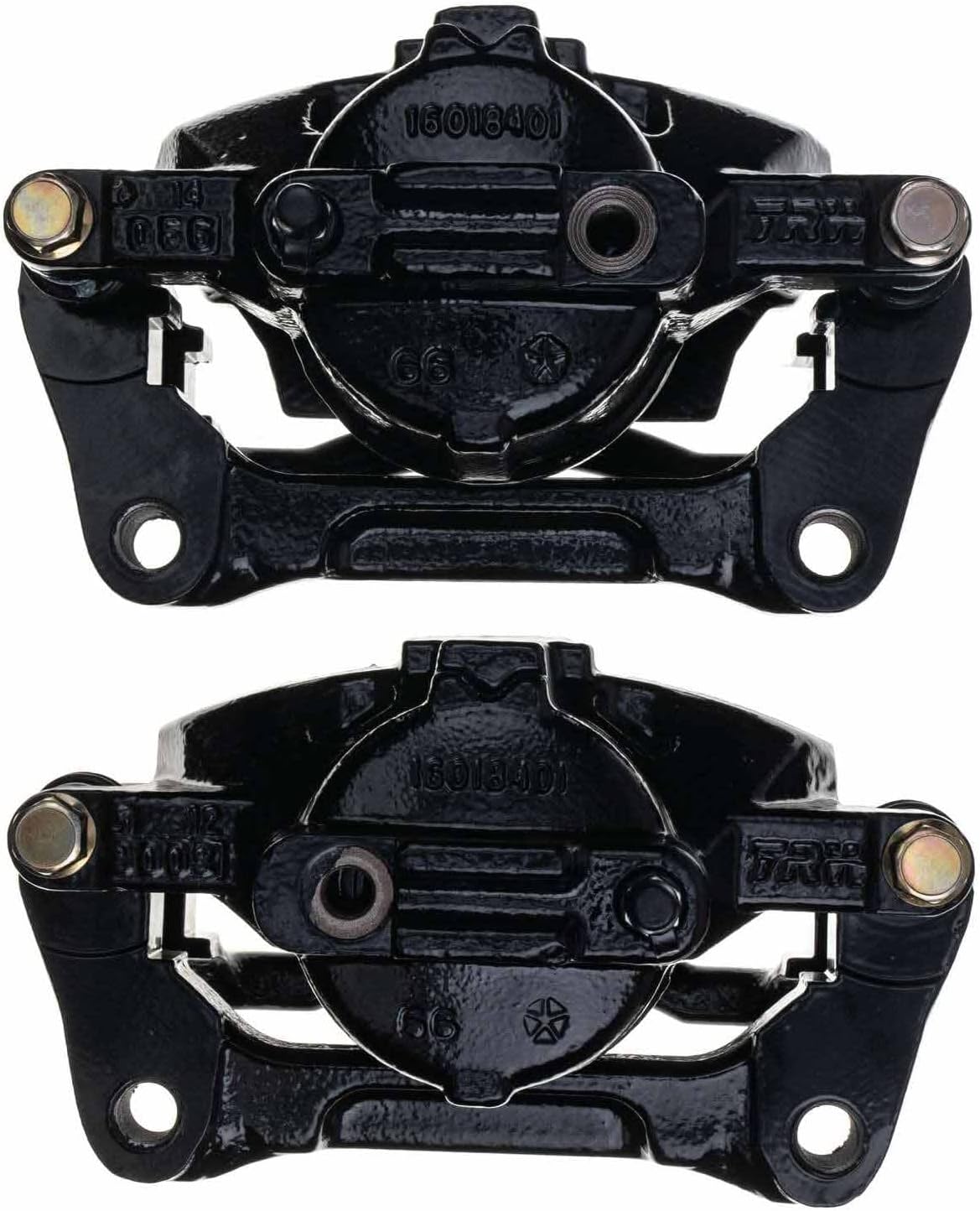 Power Stop S5044BLK Front Pair of High-Temp Black Powder Coated Calipers For Town & Country, Grand Caravan, Nitro, Liberty, Wrangler, Wrangler, Ram C/V, VW Routan [Model Specific]