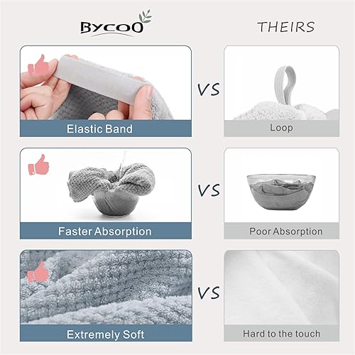 Miniatura 9 de Paquete de 2 toallas grandes de microfibra para mujer, toallas de secado de cabello antiencrespamiento, turbante de cabello de secado rápido, para