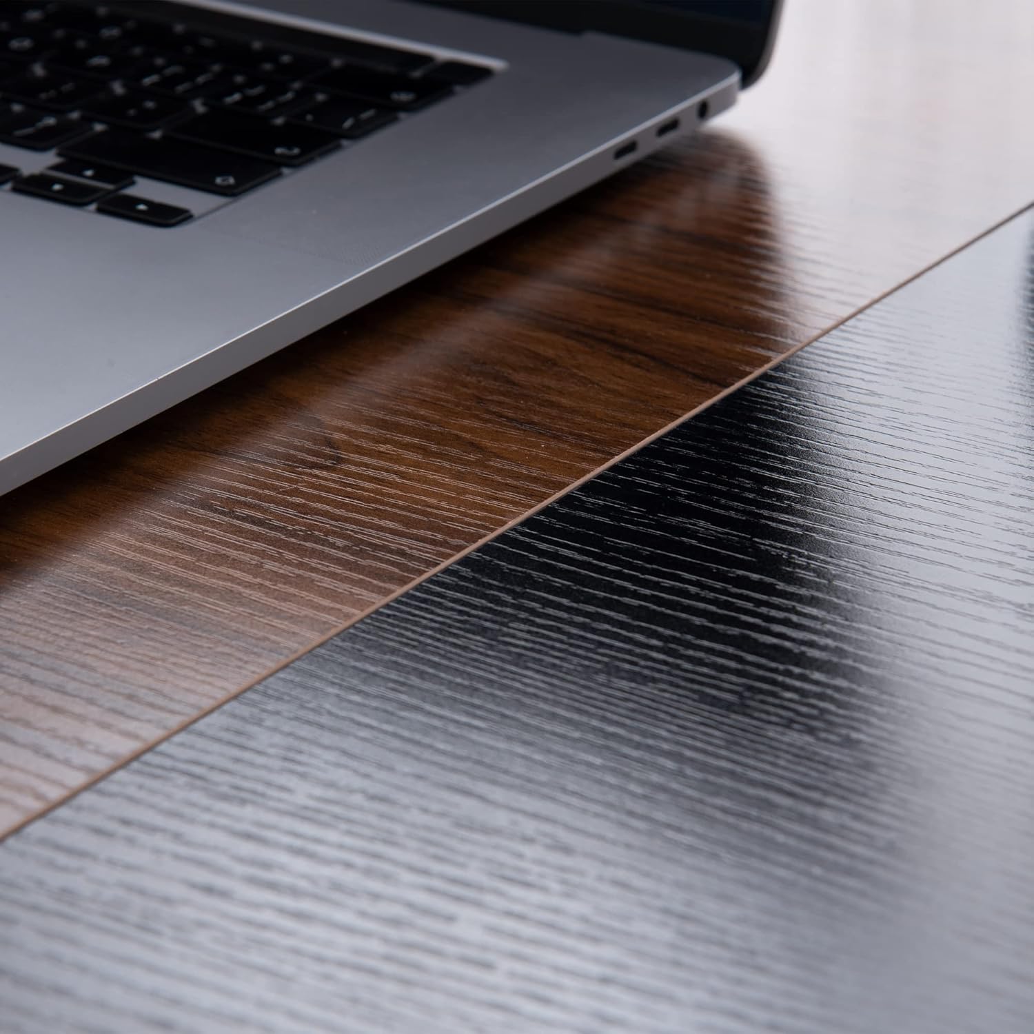 【2個セット】【ブラック+ラスティック】パソコンデスクシンプル極簡易デスク木製机 ブラック＆ラスティック 木製シンプルパソコンデスク+オフィス