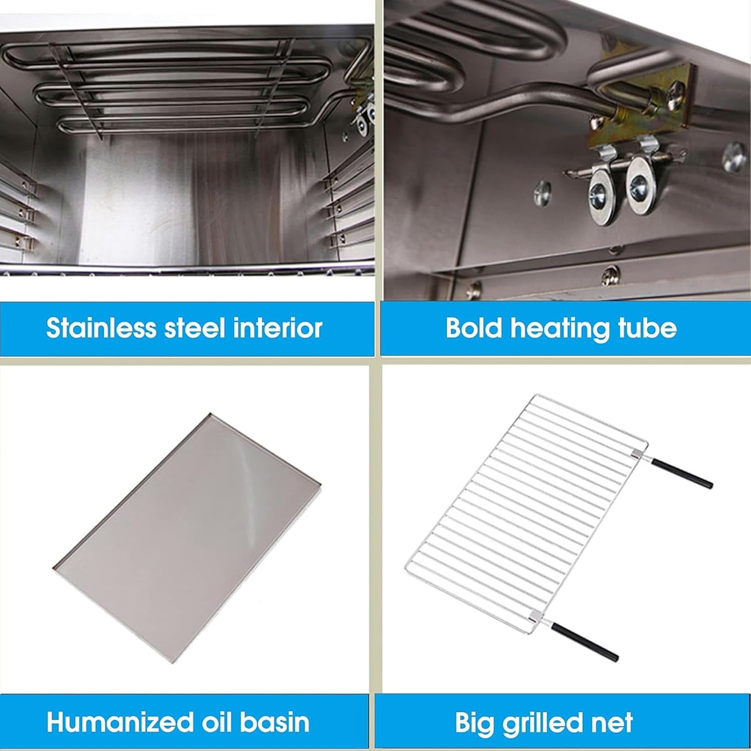 2000W Commercial Convection Oven, Electric Convection Toaster Oven, Single Layer Professional Electric Baking Oven, 50~300°