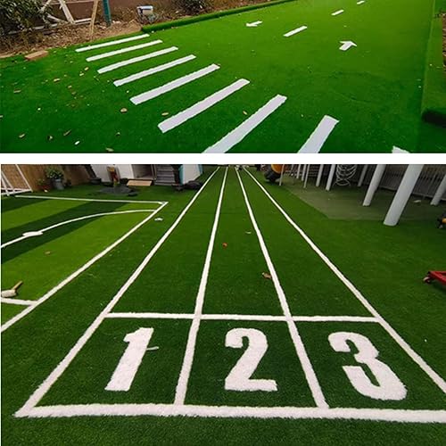 Miniatura 6 de XLIHAWY Alfombra de césped artificial, para interior y exterior, realista y gruesa, autodrenante, alfombra de césped sintético para jardín y