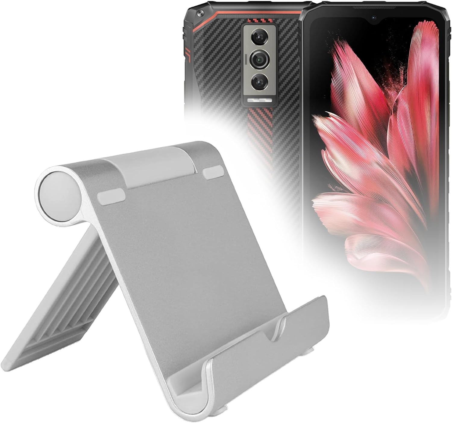 BoxWave Stand and Mount Compatible with Doogee Blade10 - VersaView Aluminum Stand, Portable, Multi Angle Viewing Sturdy