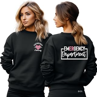 ER Custom Sweatshirt, Emergency Department Shirt, Personalized Nurse Gift, Emergency Room Tech, ED Nurse Valentine's Day