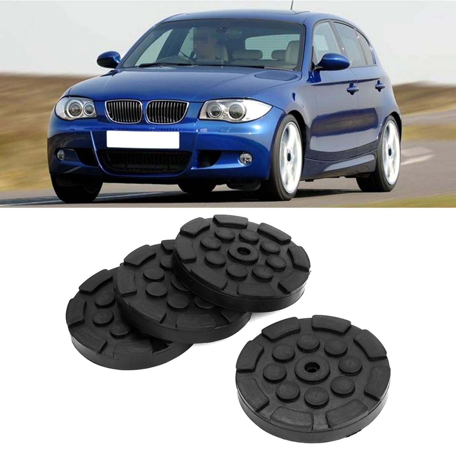 4 piezas de almohadillas de elevación para automóvil, almohadillas de goma para elevador de auto, Dioche 4 piezas de almohadillas de goma redondas para brazo de auto para elevador de auto, accesorios