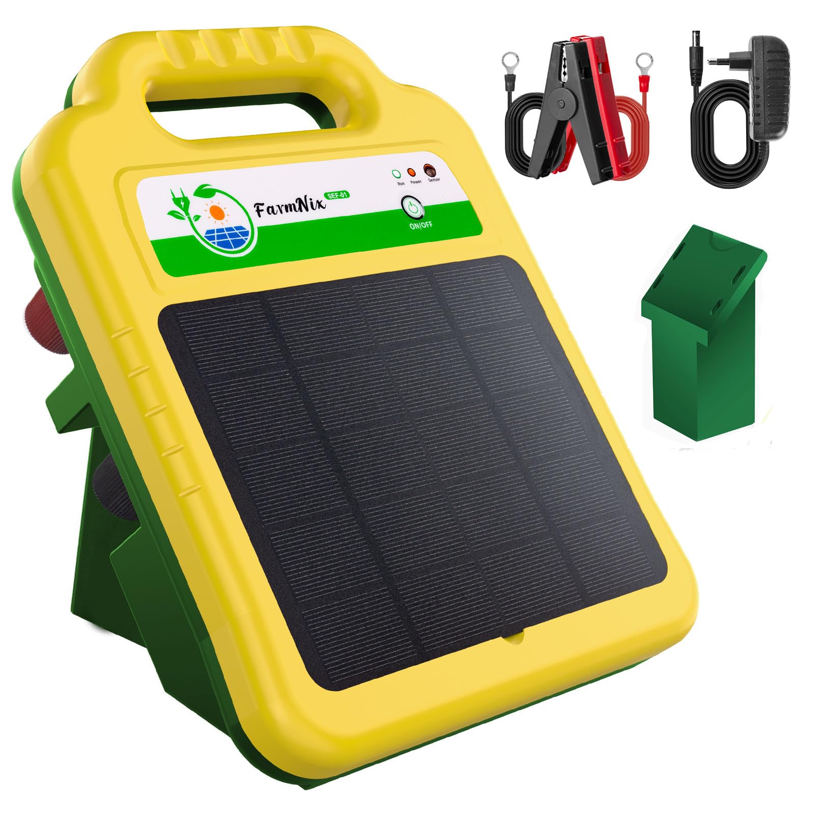 16 KM Weidezaungerät Solar, 8KV 0.2J Elektrozaun für Geflügel Vieh | 10.4Ah Lithiumbatterie, Niedrige Impedanz Spitzenspannung, Weidezaun Elektrisch zum Gärten und Grundstücken, IP55 Wasserdicht