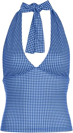 EMMIOL Halter Tops for Women Summer Going Out Shirt