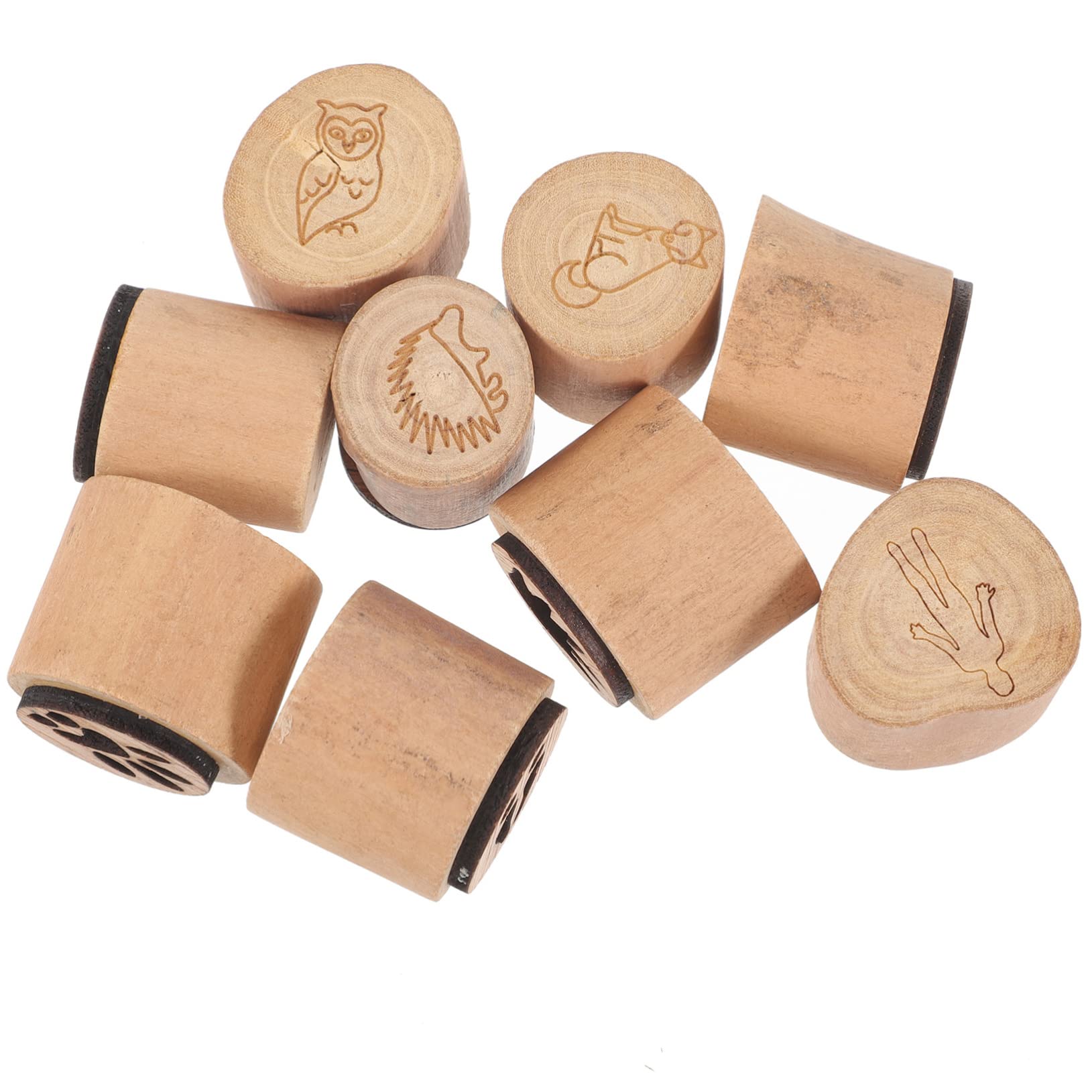 Operitacx 3sätze Holzstempel Für Karten Tier-fußabdruck Stempel Mit Einzigartigem Design Für Scrapbooking Und Verschiedene Muster Für Kreative Projekte Langlebig Und Praktisch