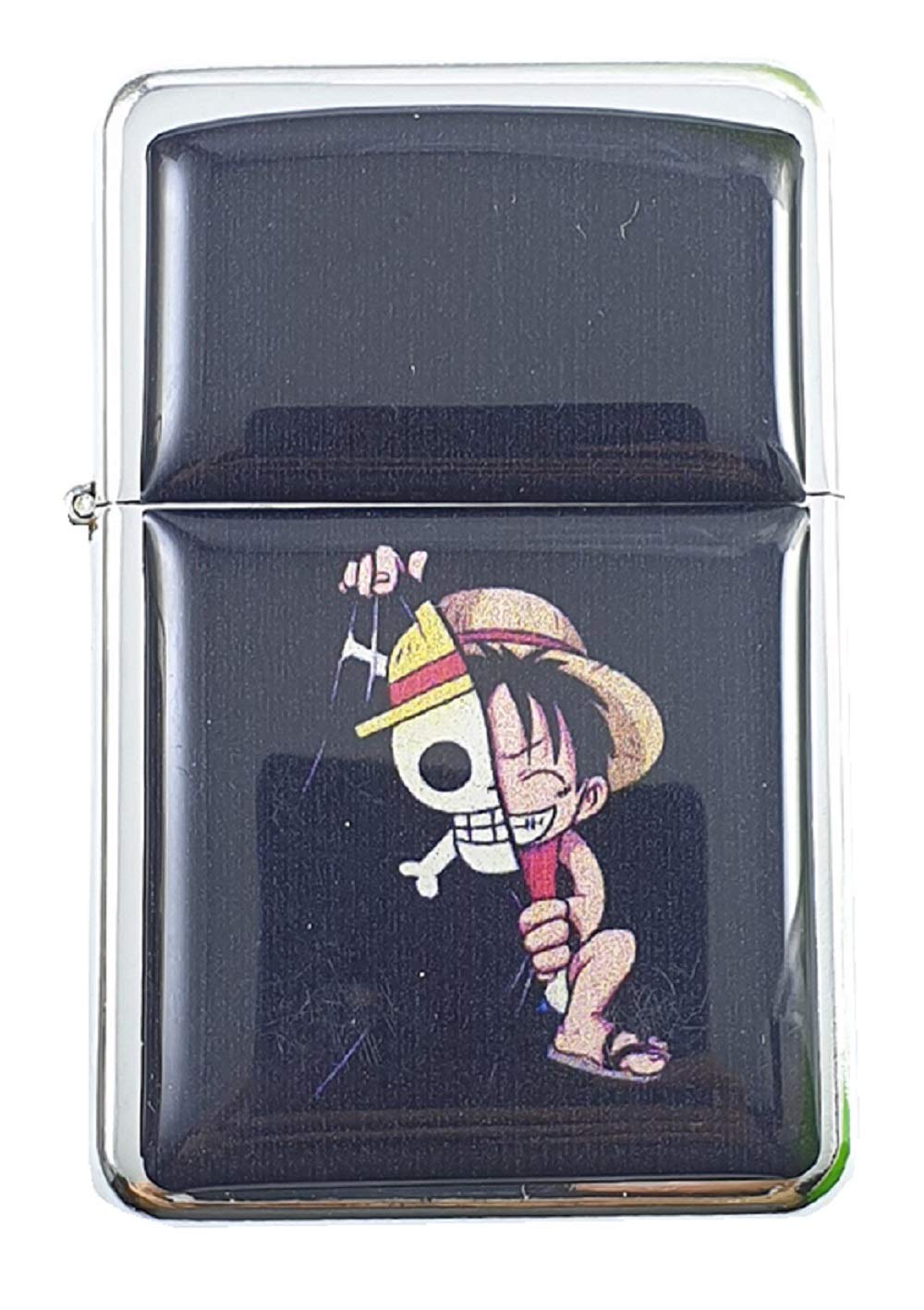 Amazon Com Lighter One Piece Monkey D Luffy Refillable Windproof Oil Petrol Flip Top Health Household