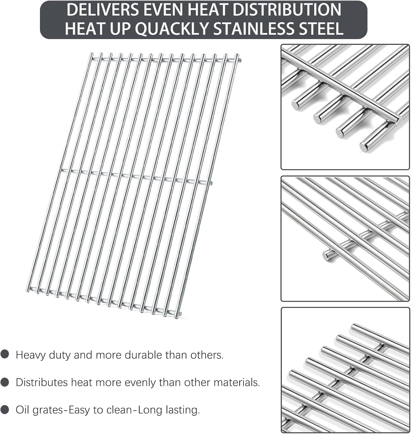 Spirit II E-310 Grill Replacement Parts 7639 Grates 7636 Flavorizer Bars for Weber Spirit and Spirit ii 300 Series Grills Parts with Front Control E310 E330 E-310 E-330 S-315 E-315 E315 SP310 SP320