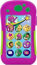 Barney World Toddler Toy – Hey Phone with Music, Lights & Phrases for Preschool Kids Ages 2+, Multilingual Version in English, Italian, French, German, and Dutch, JGT55
