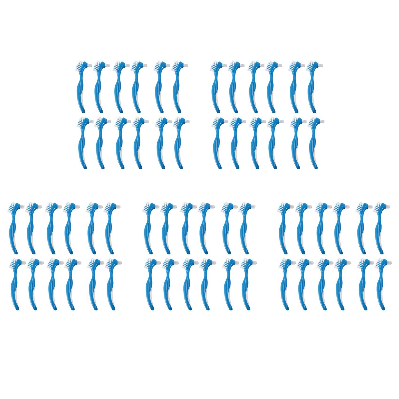 60 Pack Szczoteczka do Protez Szczoteczka do Czyszczenia Twardych Protez Szczoteczka do ZęBów Szczoteczka do ZęBów