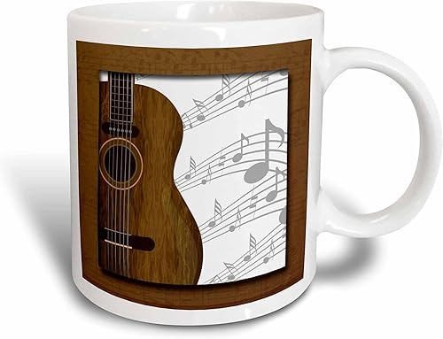 Miniatura 4 de 3dRose Guitar Music Concept - Taza (cerámica, 11 oz)