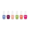 Gelish Summer 2021 9mL Feel the Vibes Collection Salon Quality Professional Shimmer Gel Nail Polish with Brush, 6 Color Pack