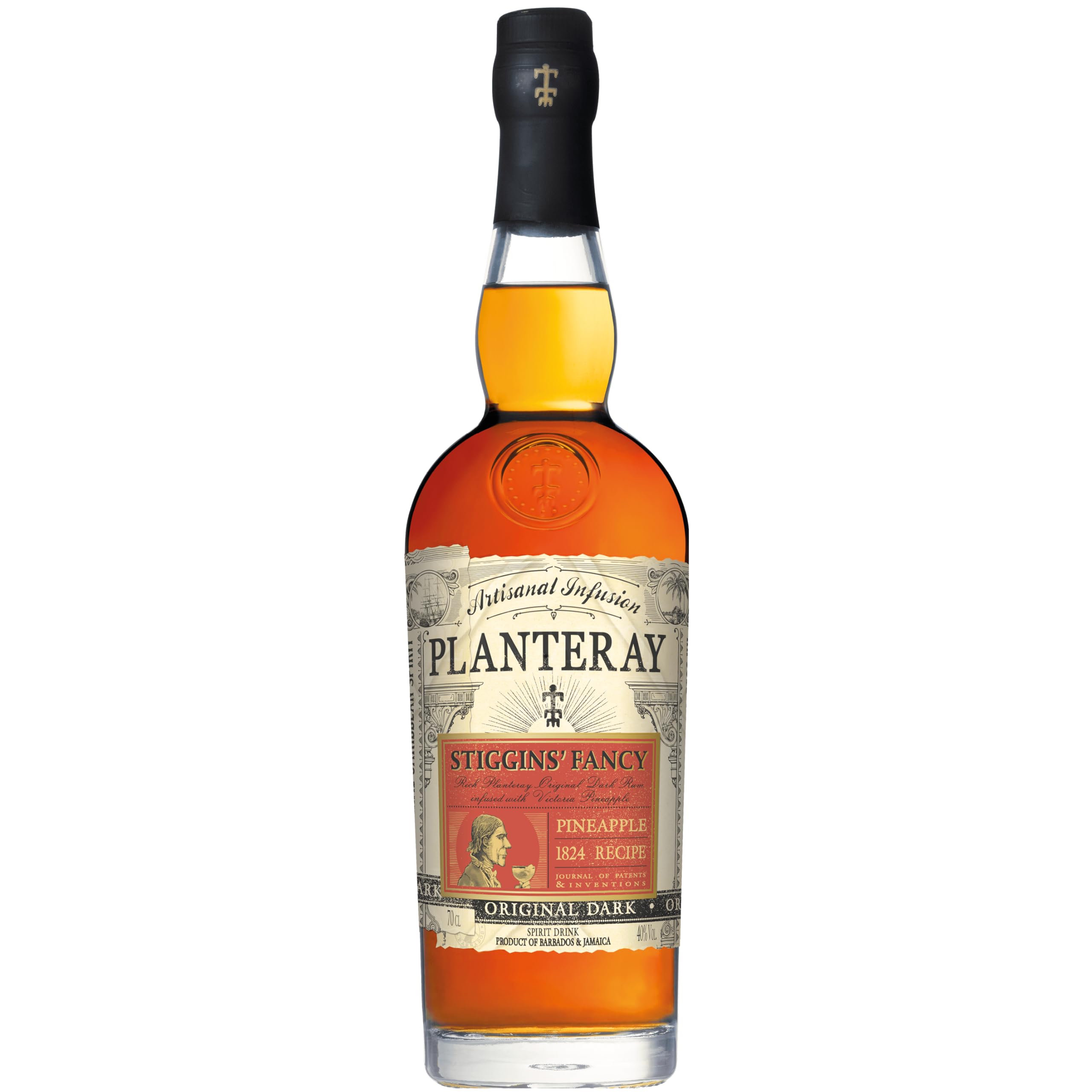 Plantation Stiggins Fancy Pineapple Rum 70cl, 40% ABV Fruit-infused Rum