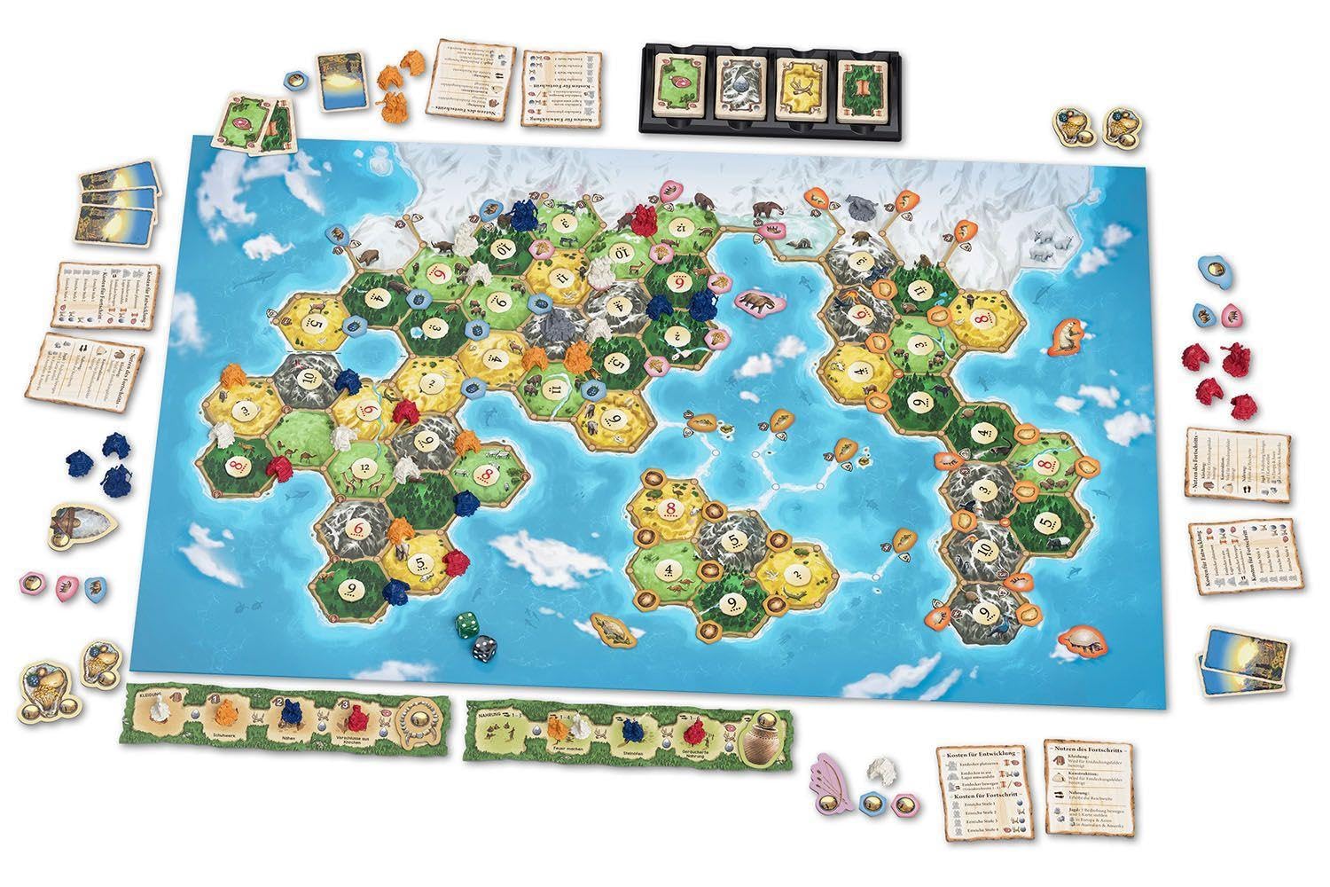 Kosmos 683221 Catan - Inizio dell'umanità, Gioco Indipendente, Versione Tedesca, Gioco da Tavolo da 12 Anni per 2-6 Persone, Gioco da Tavolo, coloni di Catan