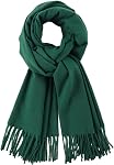 OMUKY Women's Winter Long Scarf Tartan Plaid with Fringe, Warm Shawl Wrap Blanket Scarf for Ladies