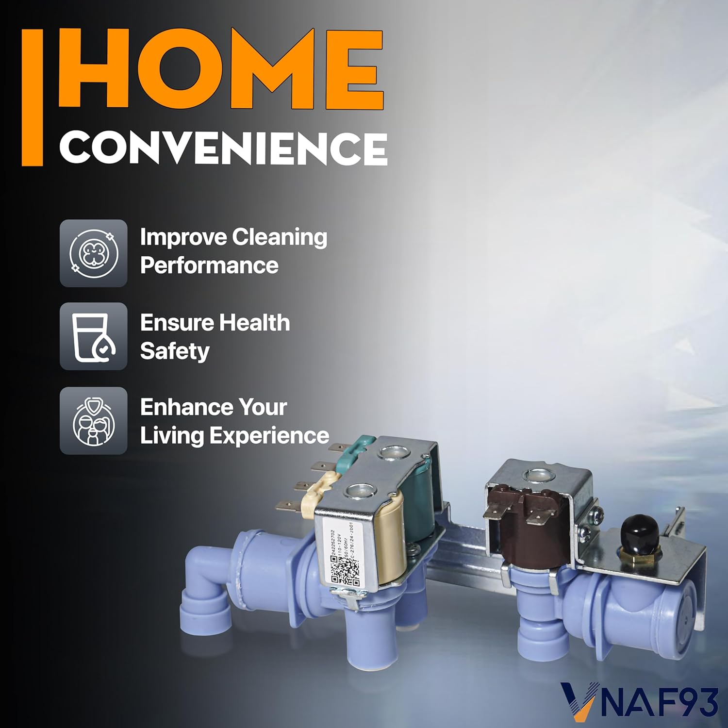 Upgraded 240531101 242252702 Water Valve Compatible with Frigidaire Replacement, 242252702 Water Inlet Valve Compatible with Electrolux, Gibson 240505101 240505102 240508101