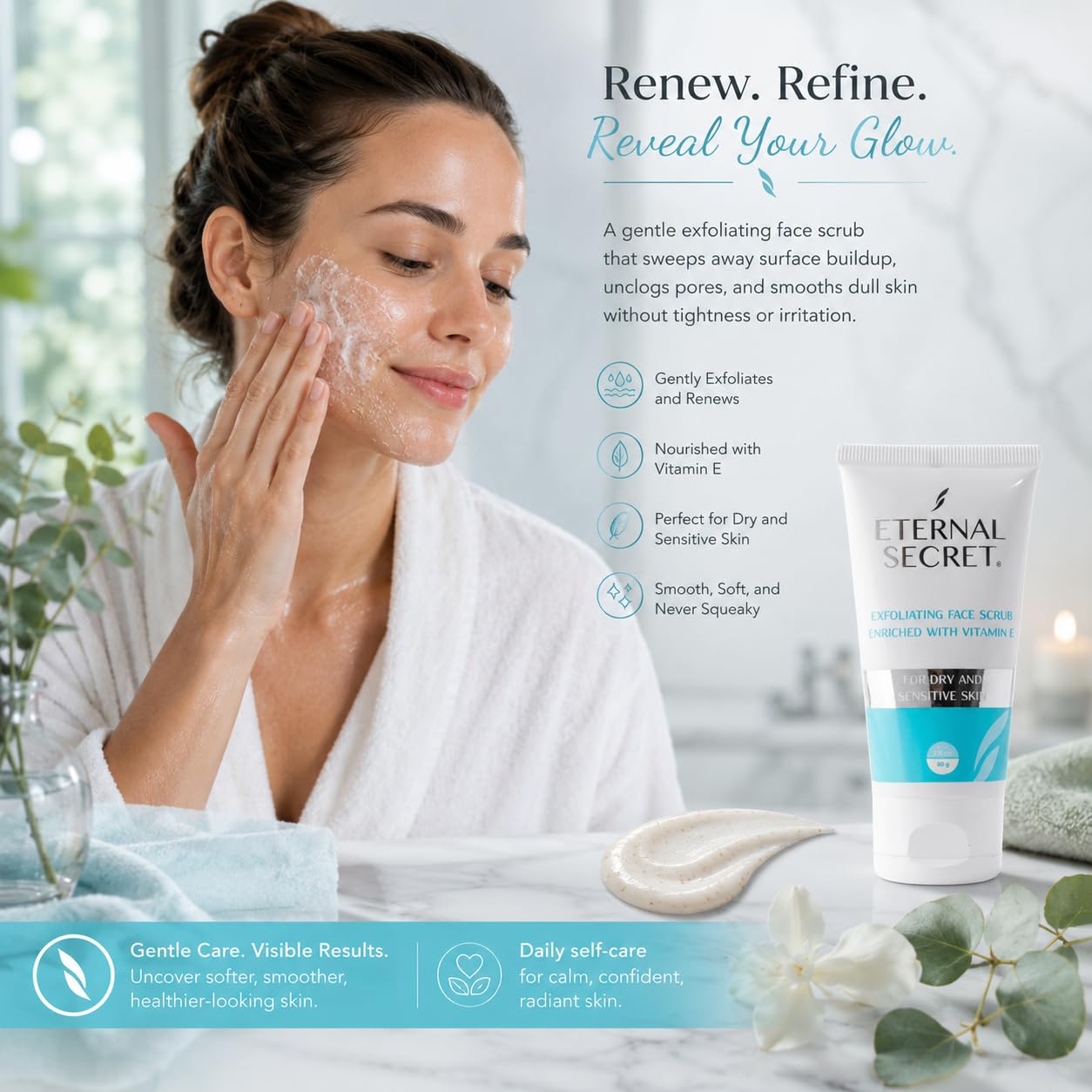 Dr. Simi Eternal Secret Face Scrub with Vitamin E, 2.1 oz