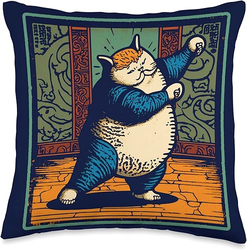Yoga Cat Funny Silly Mindfulness Kitty Co Almohada divertida de yoga con diseño de gato tonto 16 x 16 pulgadas multicolor Yoga Cat Funny Silly Mindfulness Kitty Co Almohada divertida de yoga con diseño de gato tonto 16 x 16 pulgadas multicolor