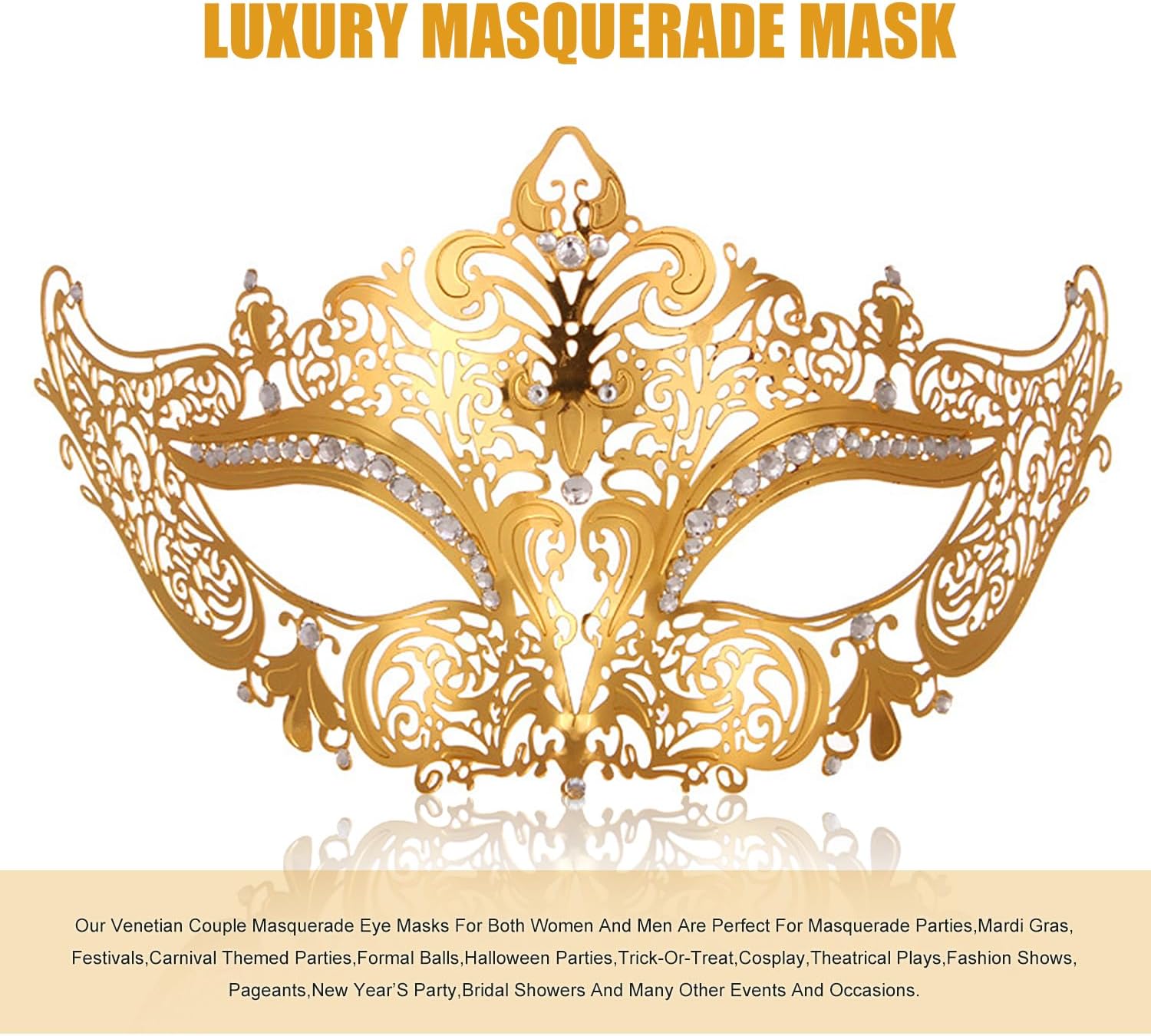 Masquerade Mask for Women Men Couple Venetian Mask Roman Greek Mask for Halloween Costume Party Prom