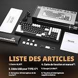YUNZII AL98 QMK/VIA Wireless Mechanical Gaming Keyboard, Full Aluminum, BT/2.4G/USB-C, Pre-Lubed Hot Swappable Linear Switches Gasket Mount 1800 Layout (Black, Milk V2 Switch) - 9